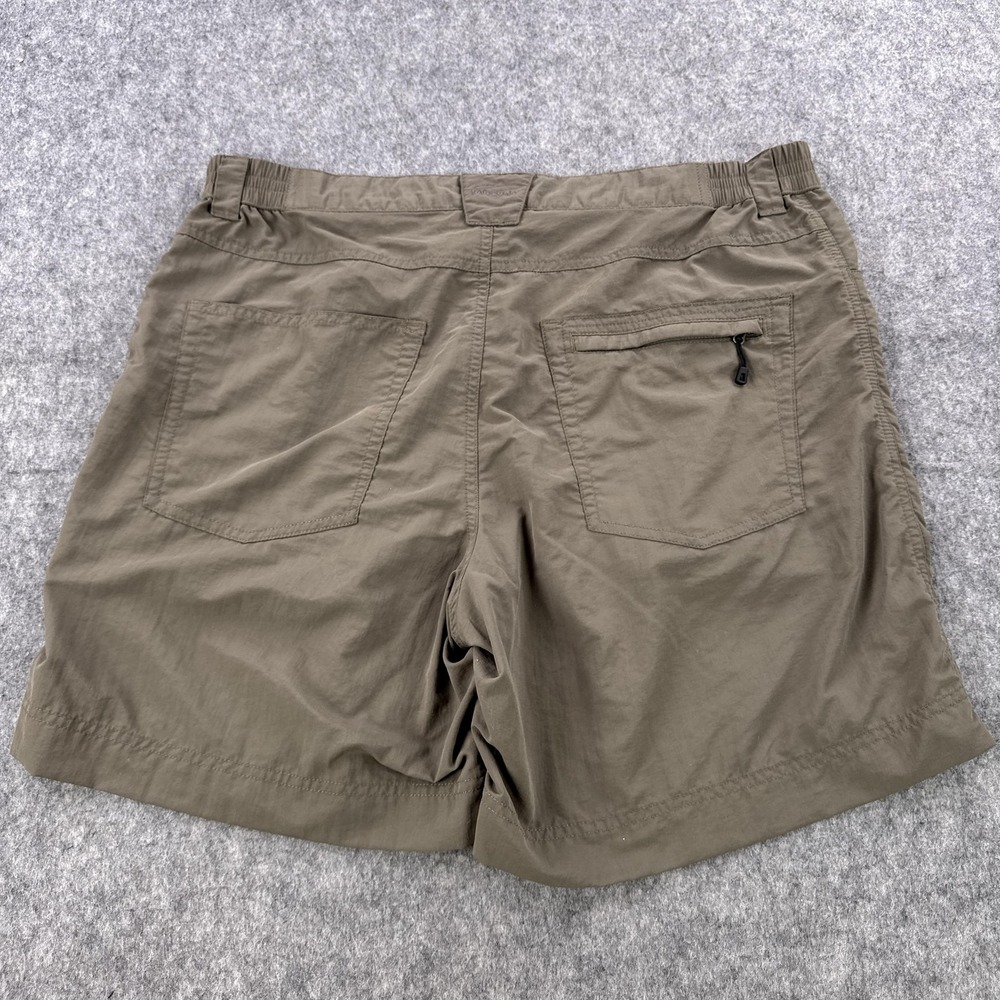 Patagonia Shorts Mens Large Olive Nylon Hiking Quick Dry Zip Pocket Belt Loops - Picture 4 of 11